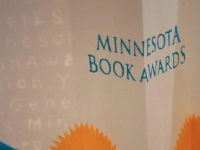 MN Book Awards, table luminaries by Cave Paper